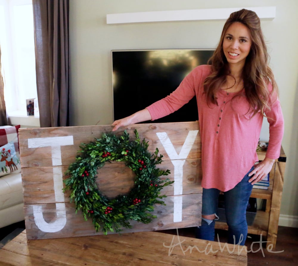 easy diy holiday sign wreath 