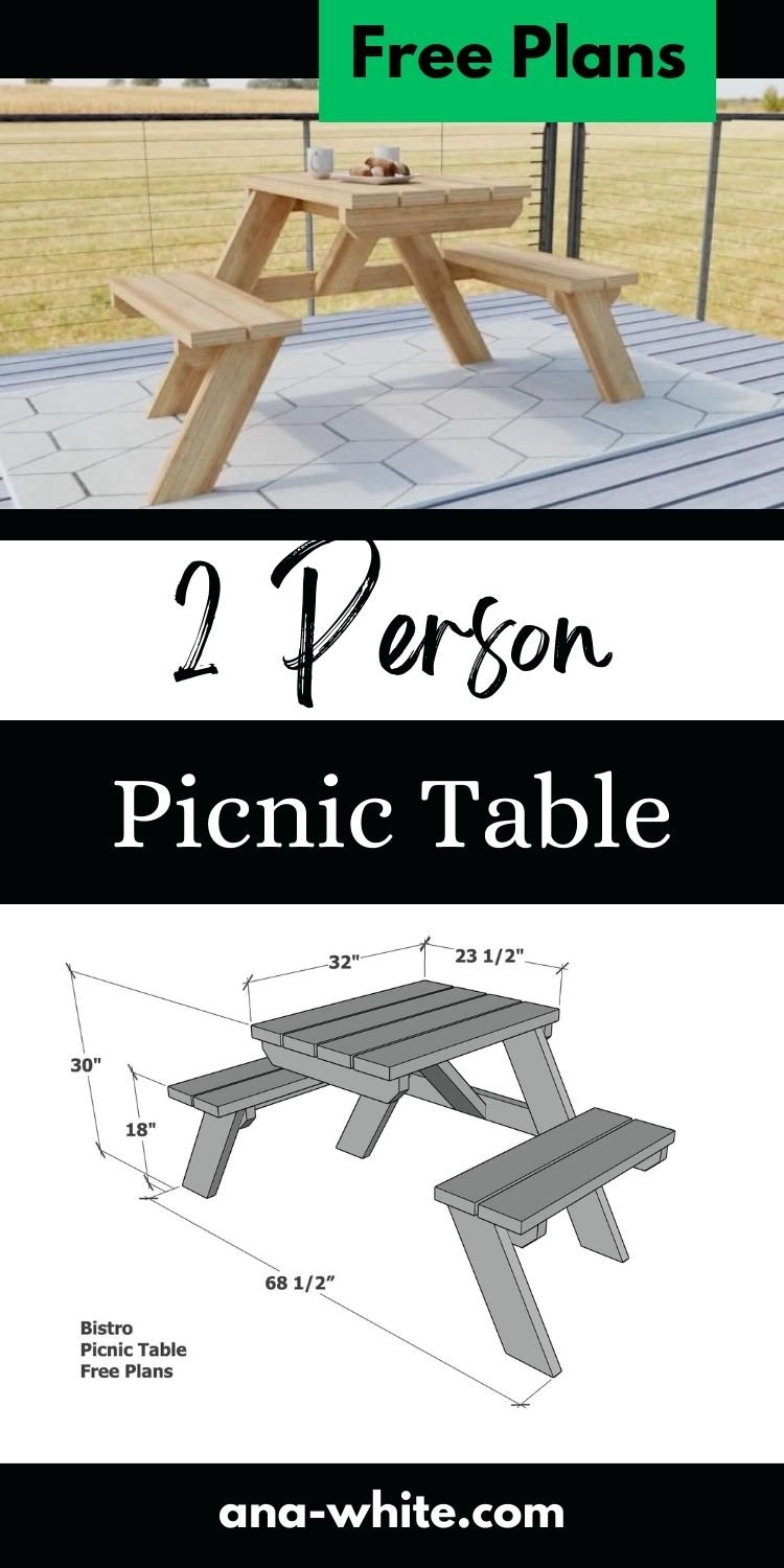 2 Person Picnic Table - Free Plans