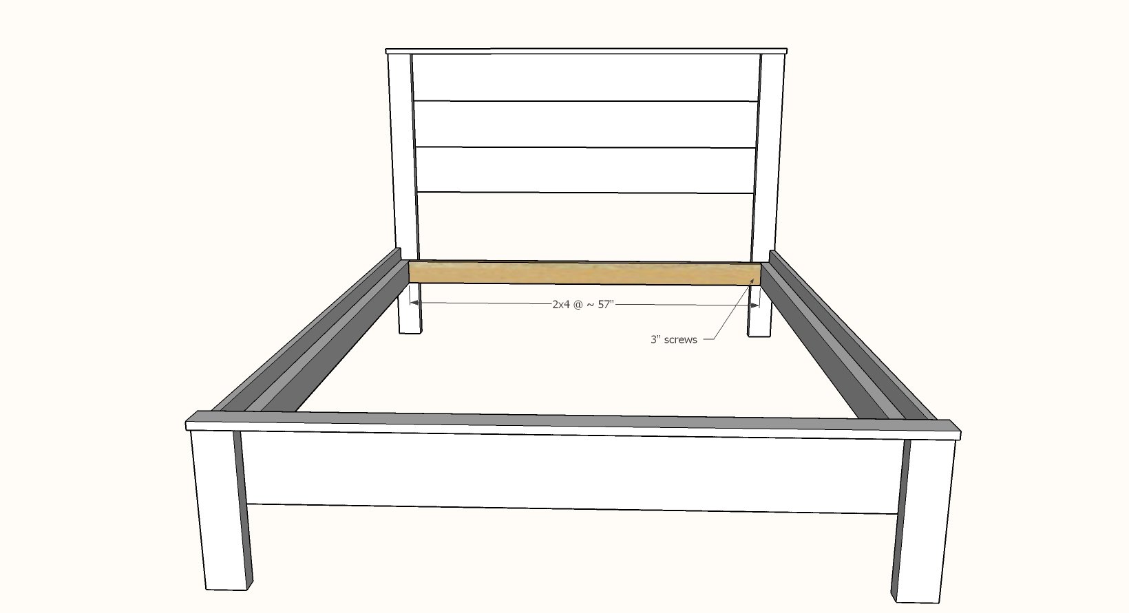 headboard bed frame