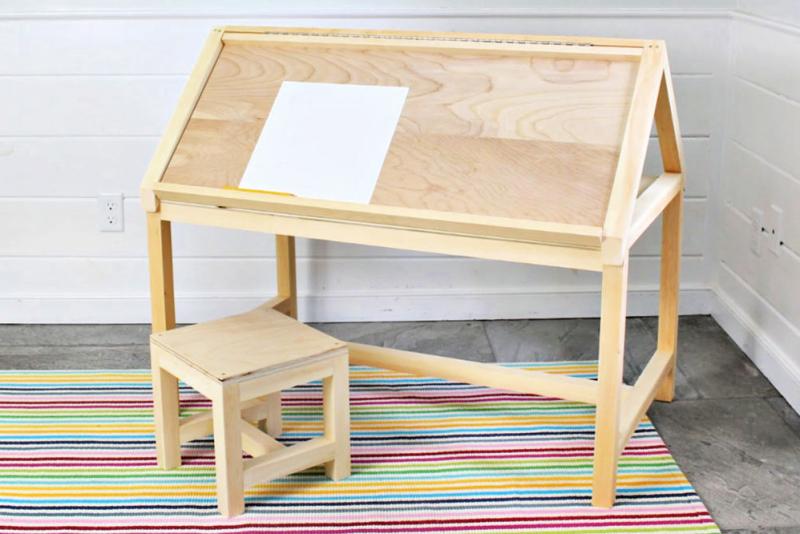 house desk angled play table drafting style kids desk