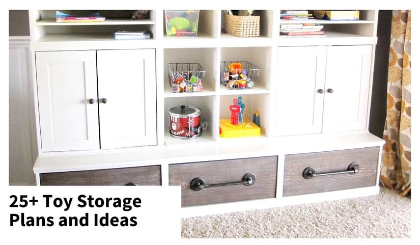 toy storage plans and ideas from Ana White