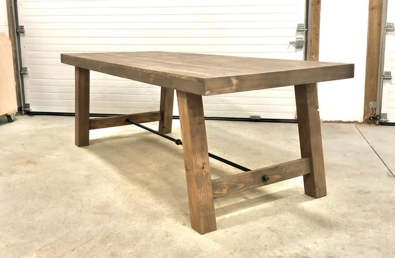 industrial dining table free plans