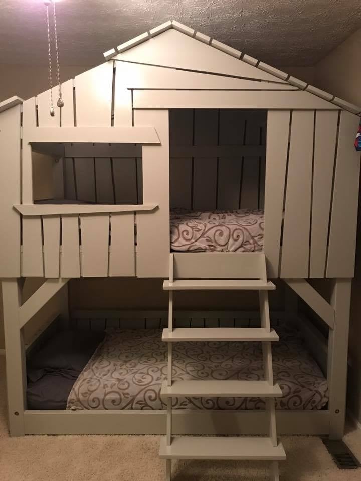 Ana White Modified Clubhouse Bunkbed Diy Projects
