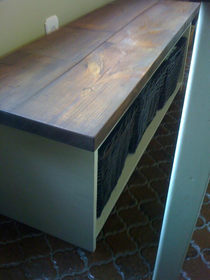 Kitchen Table Storage Bench