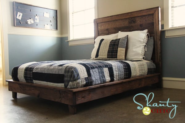  wood legs inspired by pottery barn teen hampton planked platform bed