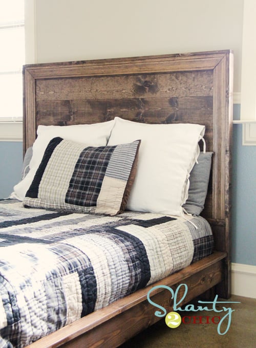 headboard Pottery build pottery inspired a by headboard inspired diy barn with planked   Barn by  moulding to