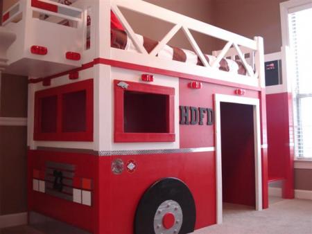 fire engine bunk bed plans