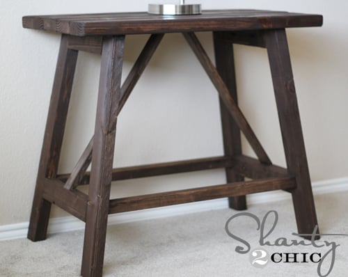  Build a Truss End Table | Free and Easy DIY Project and Furniture