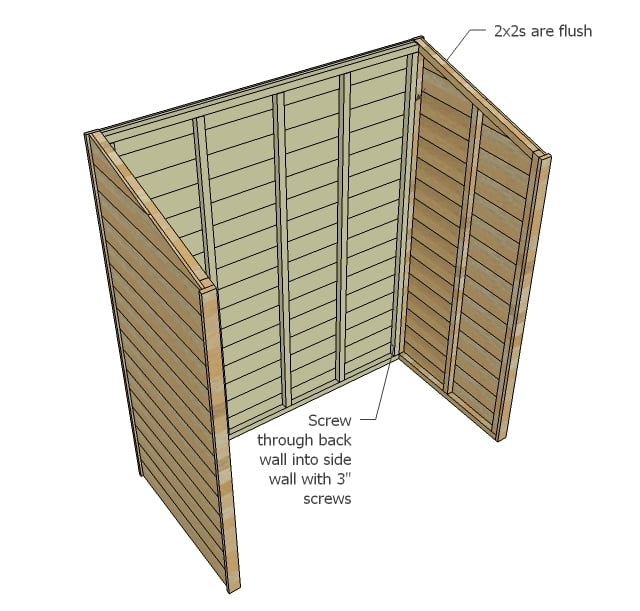 Small Cedar Fence Picket Storage Shed