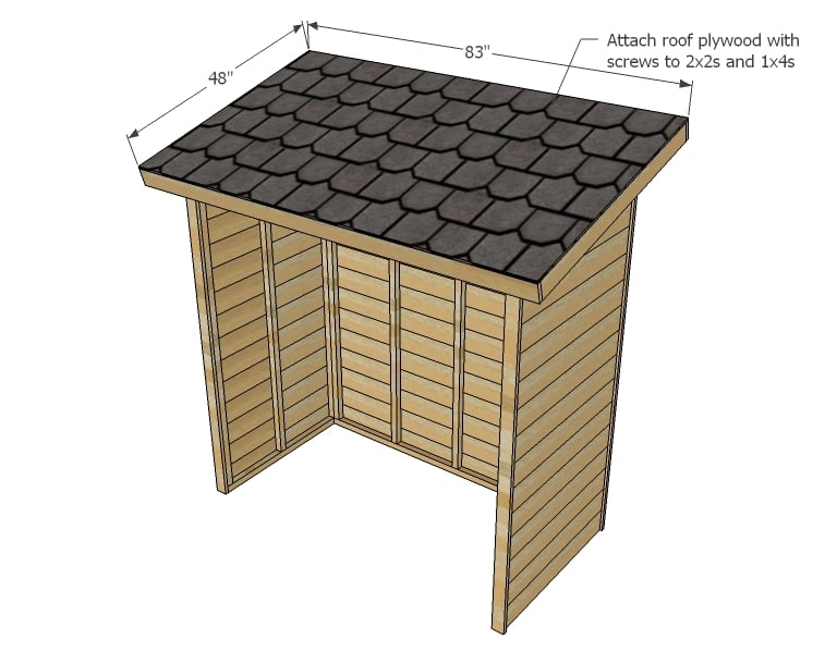 Garbage Can Storage Shed Plans