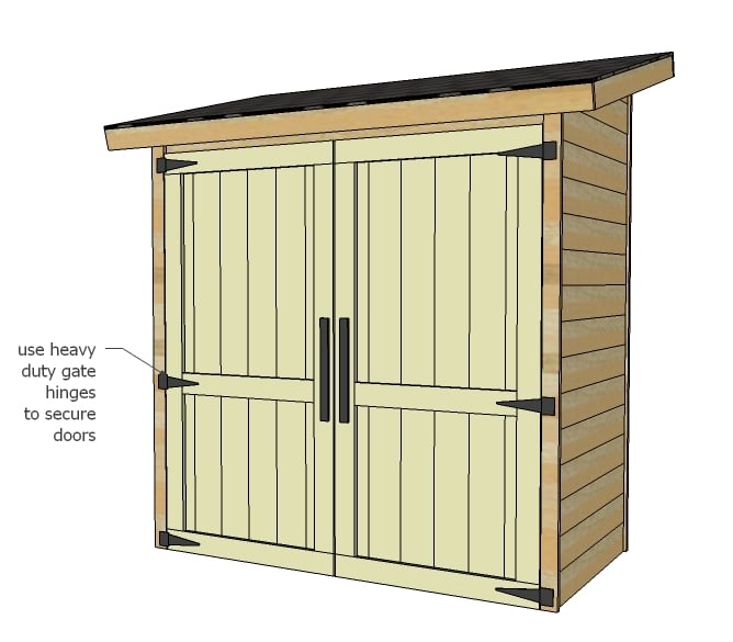 Ana White | Small Cedar Fence Picket Storage Shed - DIY Projects