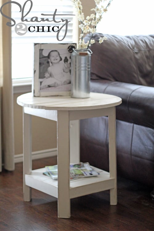 DIY Round End Table