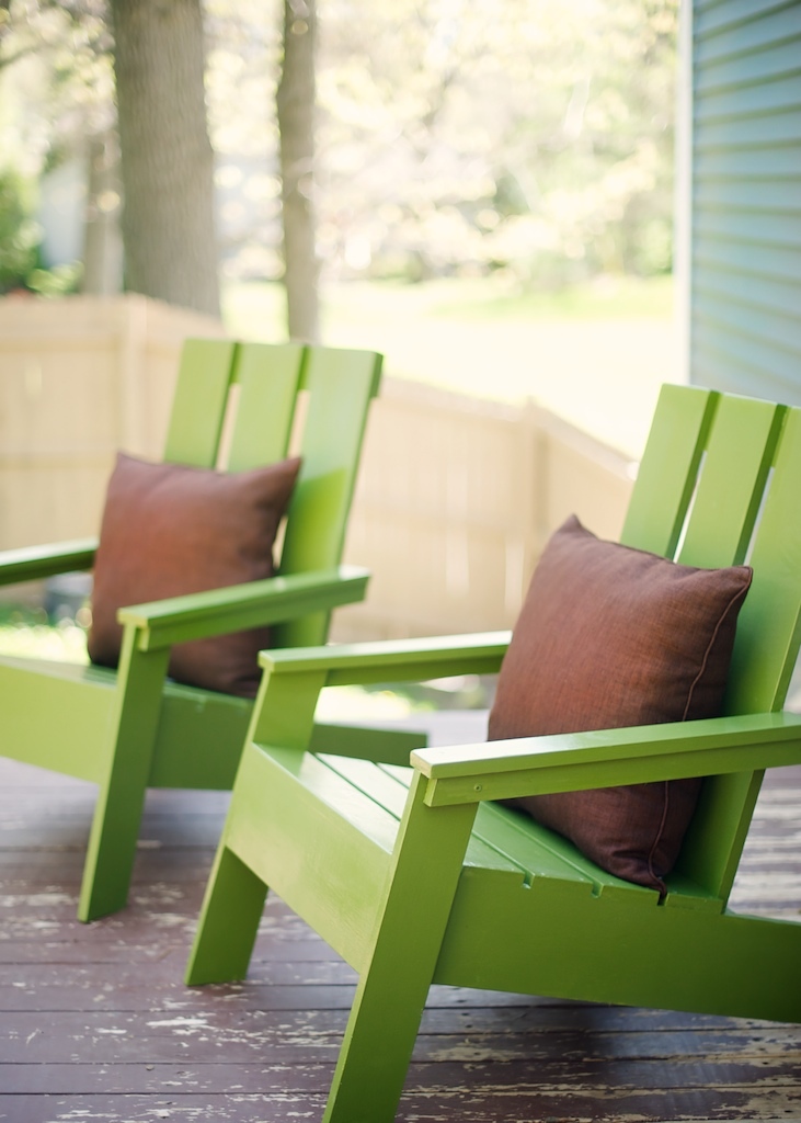 Modern Adirondack Chairs | Do It Yourself Home Projects from Ana White