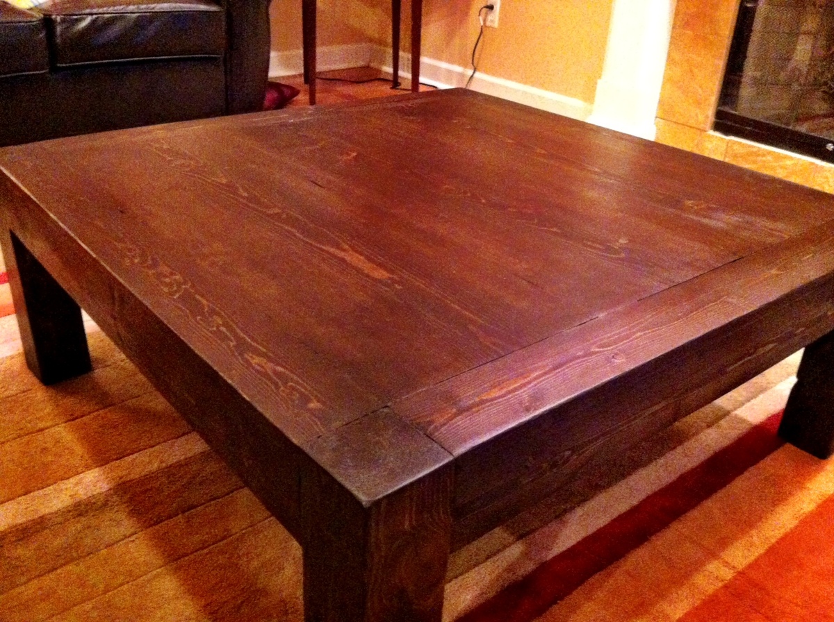 Square Parsons Coffee Table