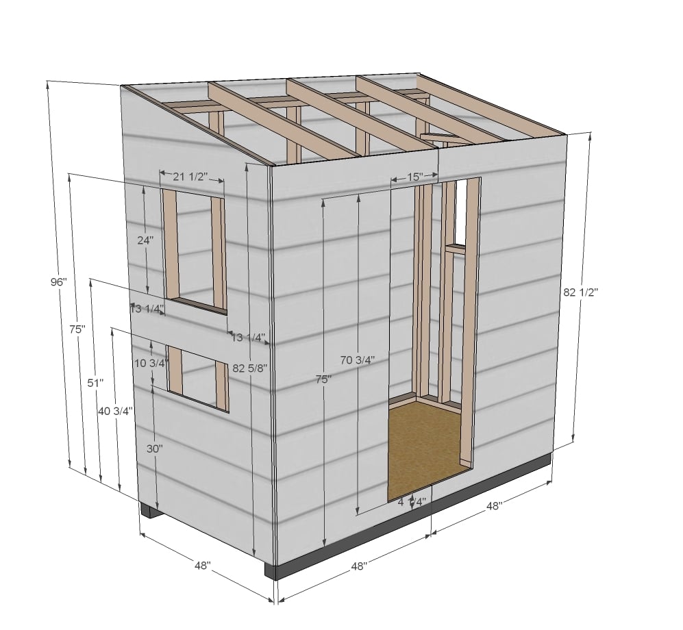 ATTACHED SHED PLANS PLANS HOW TO SET UP THE 10Ã—10 SHED