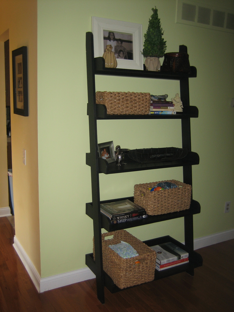 Leaning ladder shelf   Do It Yourself Home Projects from Ana White