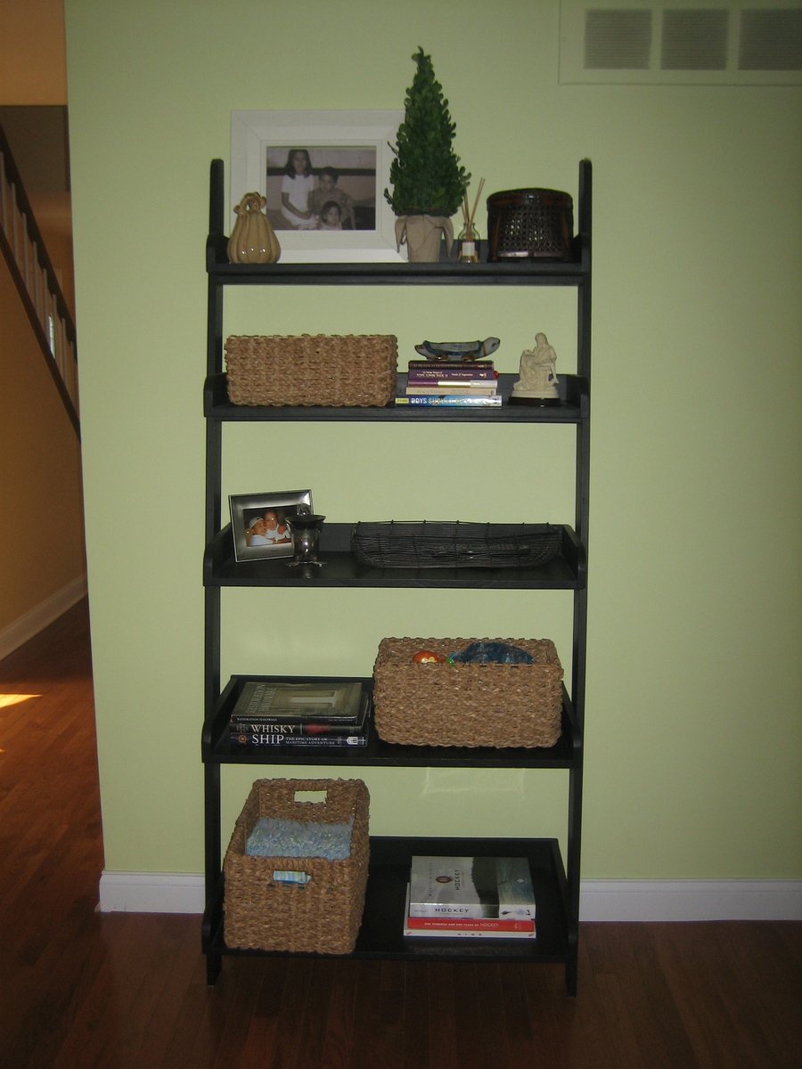 Leaning ladder shelf   Do It Yourself Home Projects from Ana White