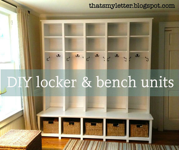 mudroom locker and bench unit | Do It Yourself Home Projects from Ana 