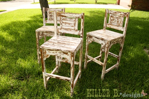 Free plans to build vintage bar stools!