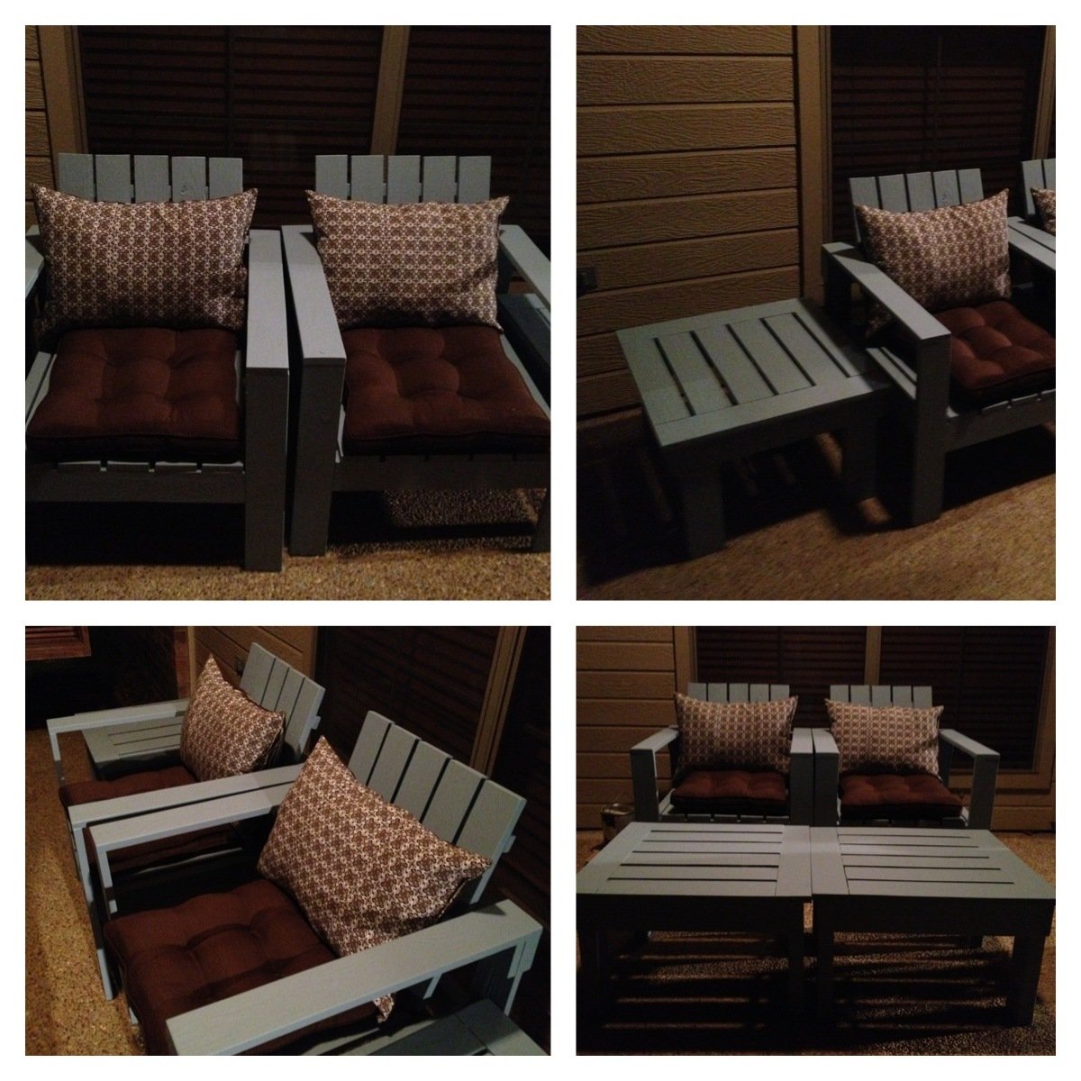 Simple Outdoor Lounge Chair and Ottoman