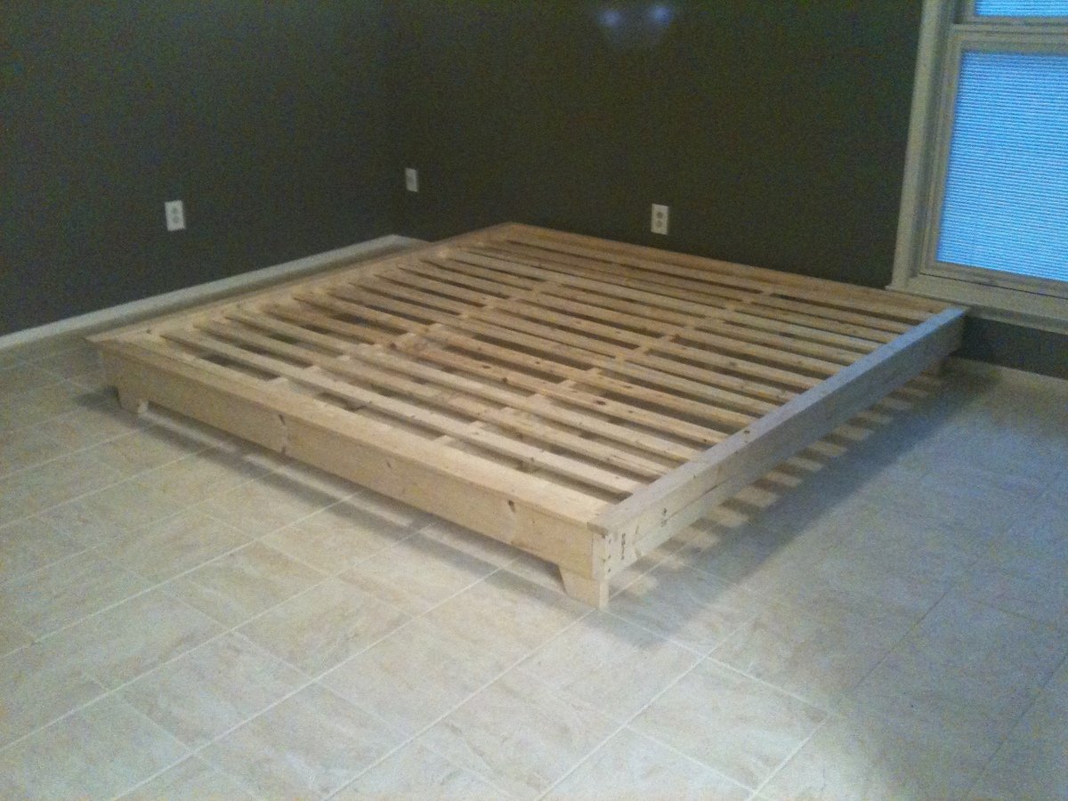 King Sized Hailey Platform Bed | Do It Yourself Home Projects from Ana 
