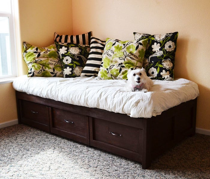 Ana White | Build a Daybed with Storage Trundle Drawers | Free and ...