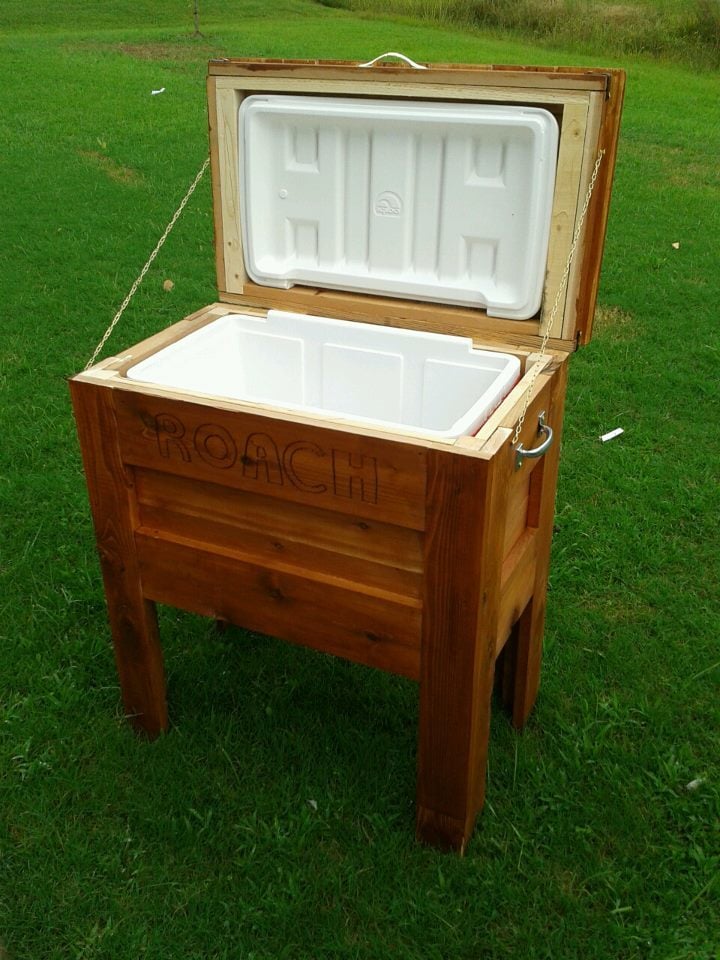 Outdoor Wooden Cooler Box