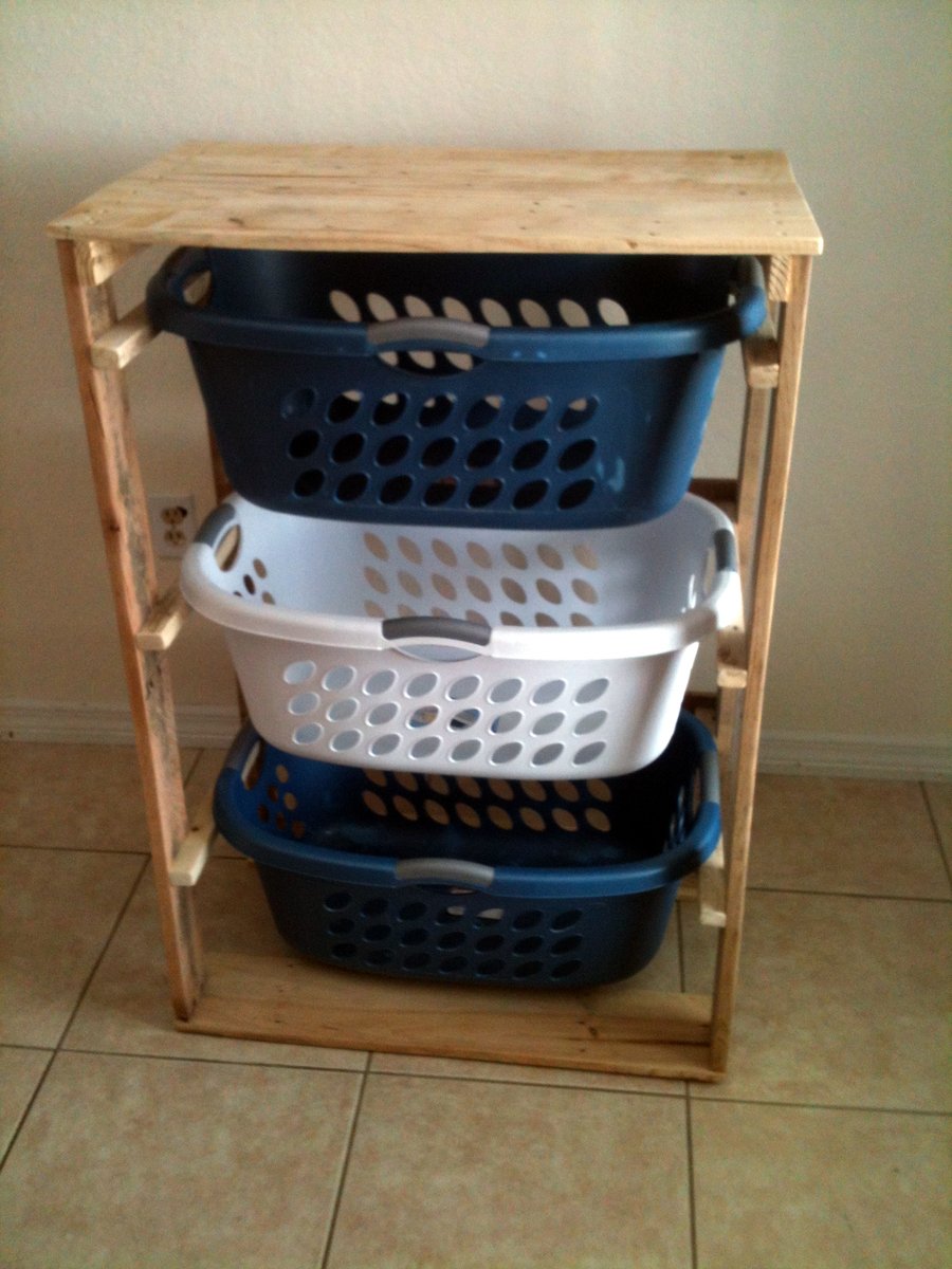 Laundry Dresser made from Pallets