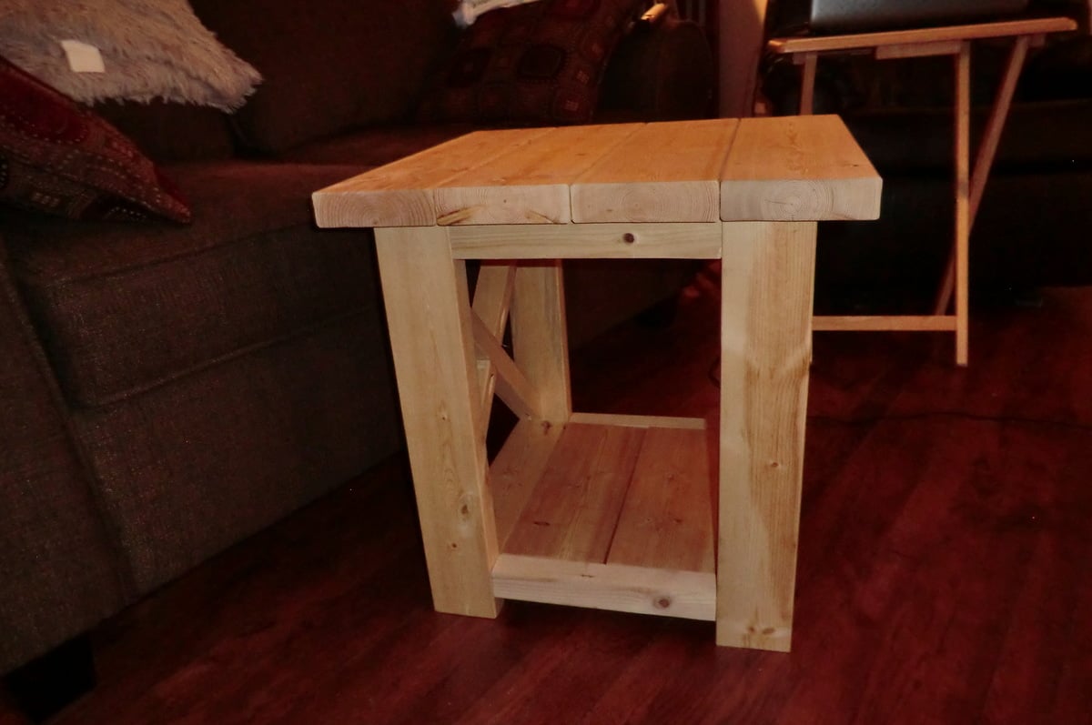 Rustic End Table Plans