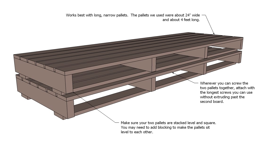Pallet Couch Sofa Plans