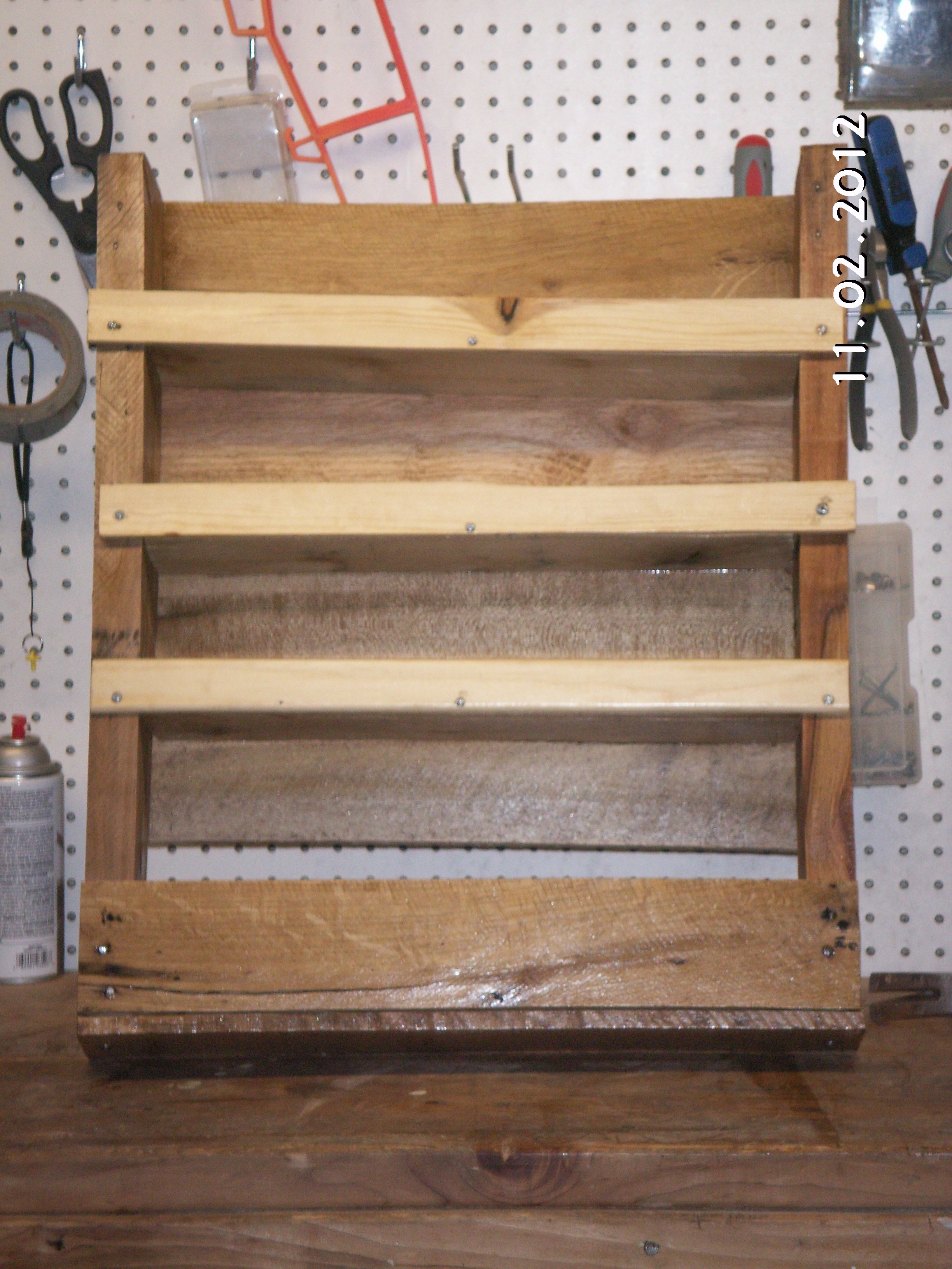 Pallet Spice Rack Shelf