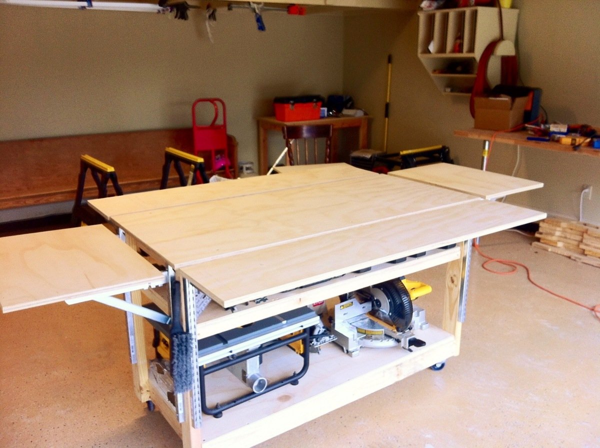 Diy Garage Workbench Plans Do-it-all mobile workbench