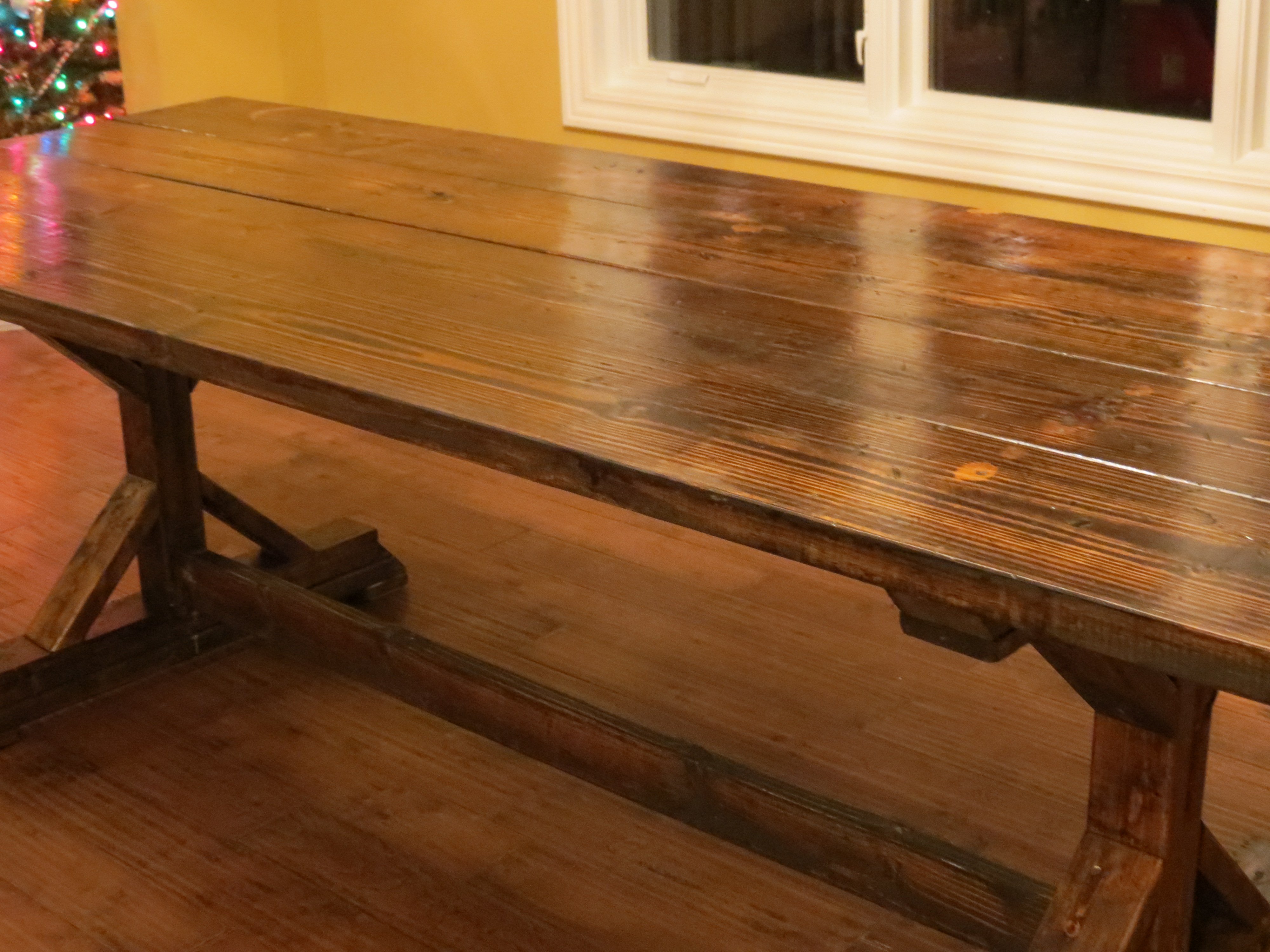 Rustic Farmhouse table from Let's Just Build a House! Blog | Do It ...