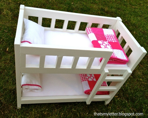 Ana White | Camp Style Bunk Beds for American Girl or 18 Dolls - DIY 