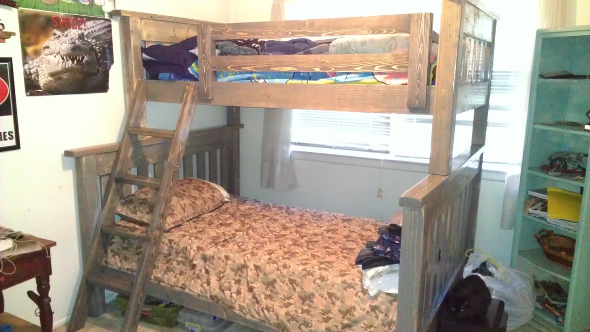 Ana White Twin Over Full Simple Bunk Bed Diy Projects