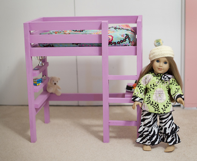 Ana White Doll Bunk Bed Plan With A Bit Of The Loft Bed Plan Diy 