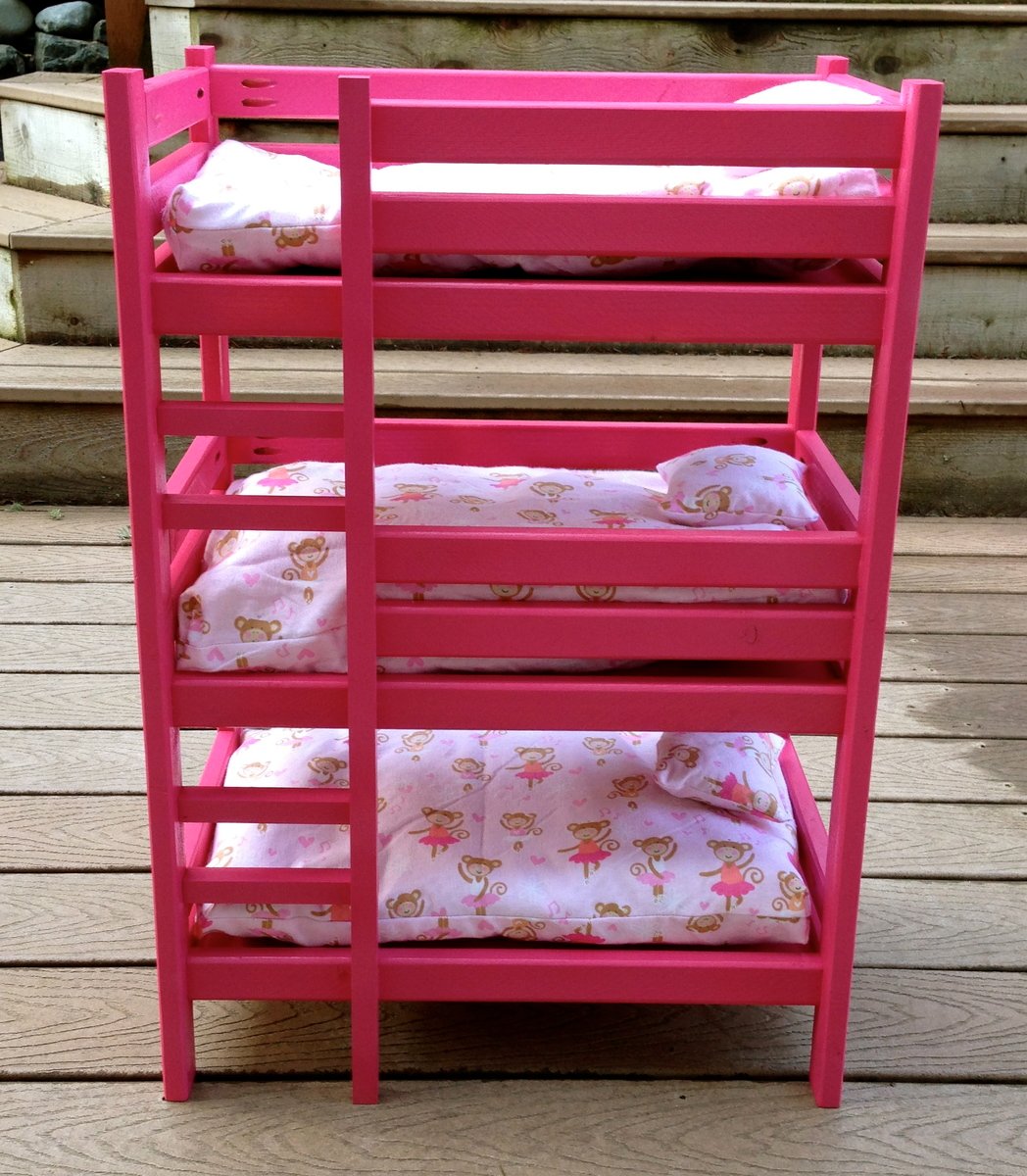 Triple Doll Bunk Bed  Do It Yourself Home Projects from Ana White