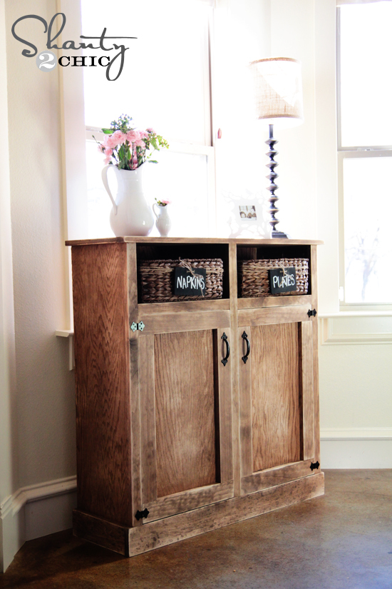 DIY Table Height Pantry Cabinet - Shanty 2 Chic