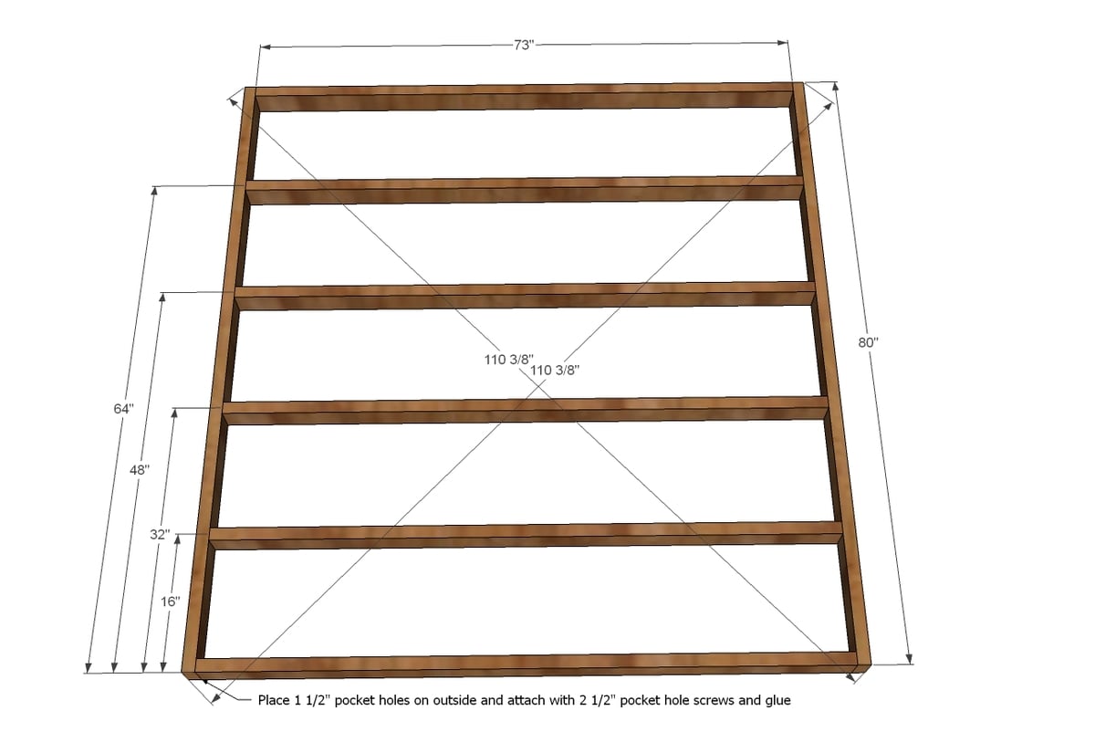King Size Platform Bed Frame Plans