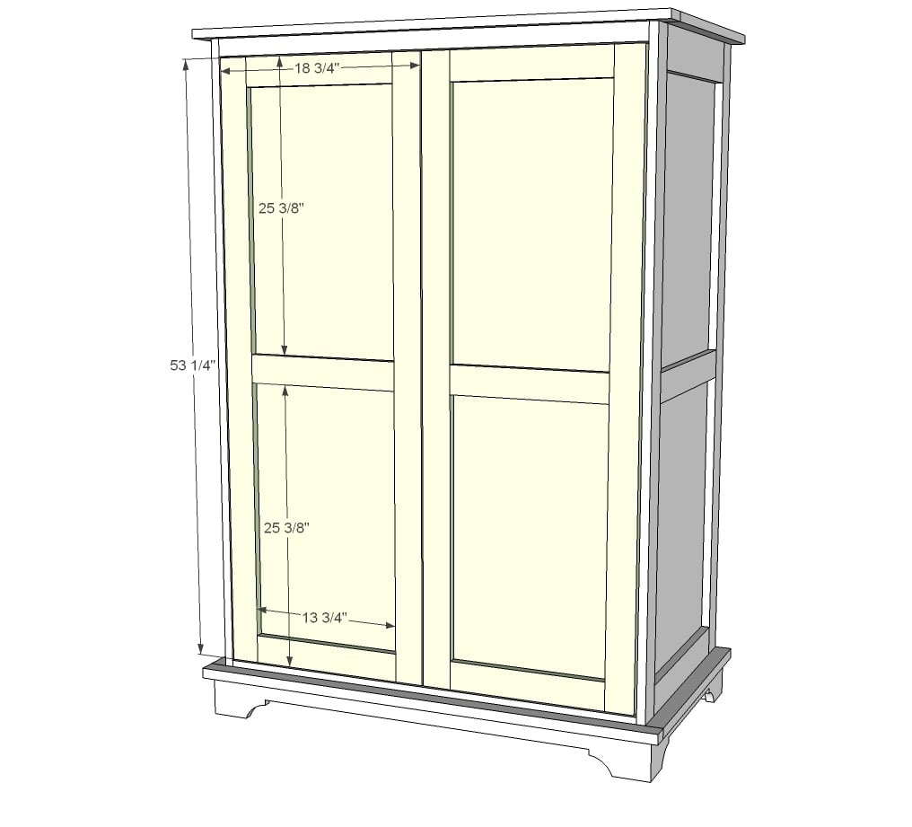 Ana White  Toy or TV Armoire - DIY Projects