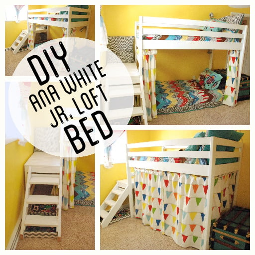 DIY Loft Bed with Stairs