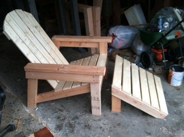 ana white my simple outdoor lounge chair with 2x4
