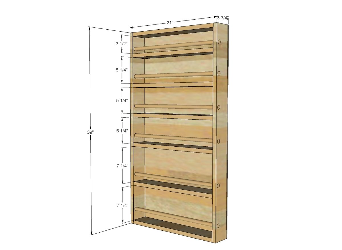 ... Door Spice Rack | Free and Easy DIY Project and Furniture Plans