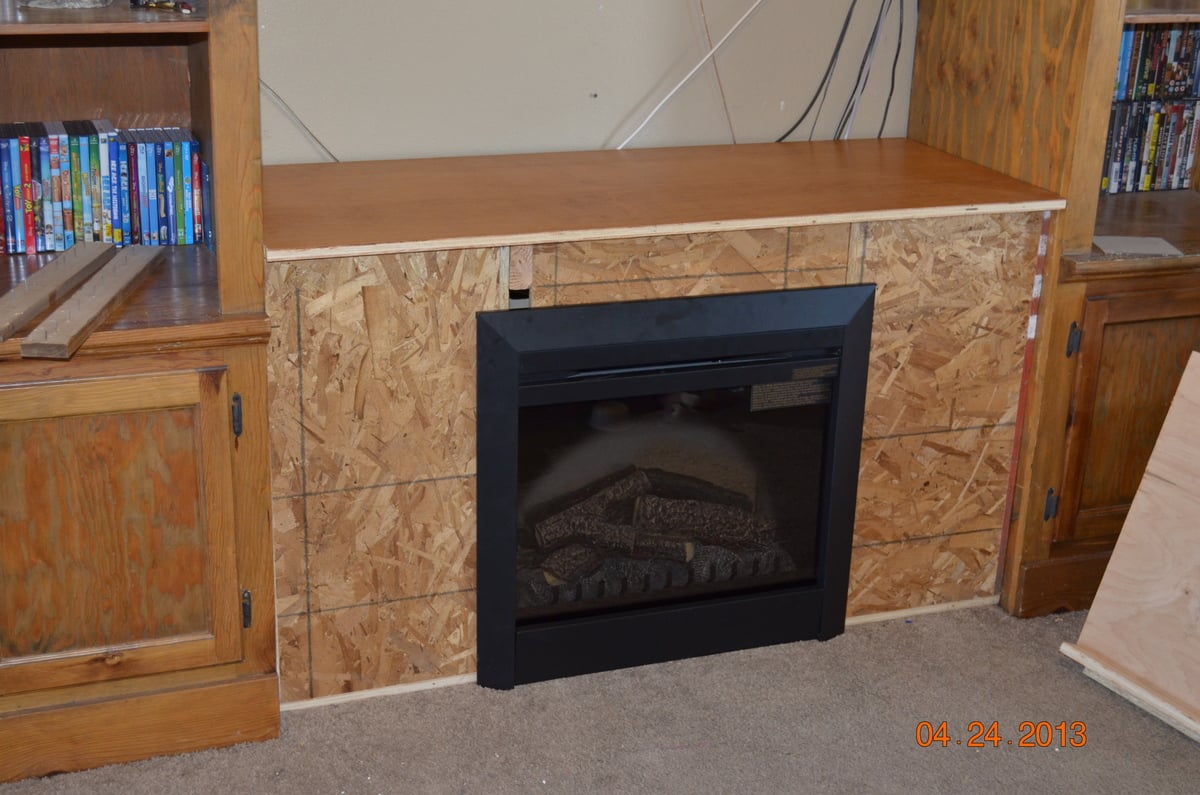 Entertainment Center Fireplace | Do It Yourself Home Projects from Ana 