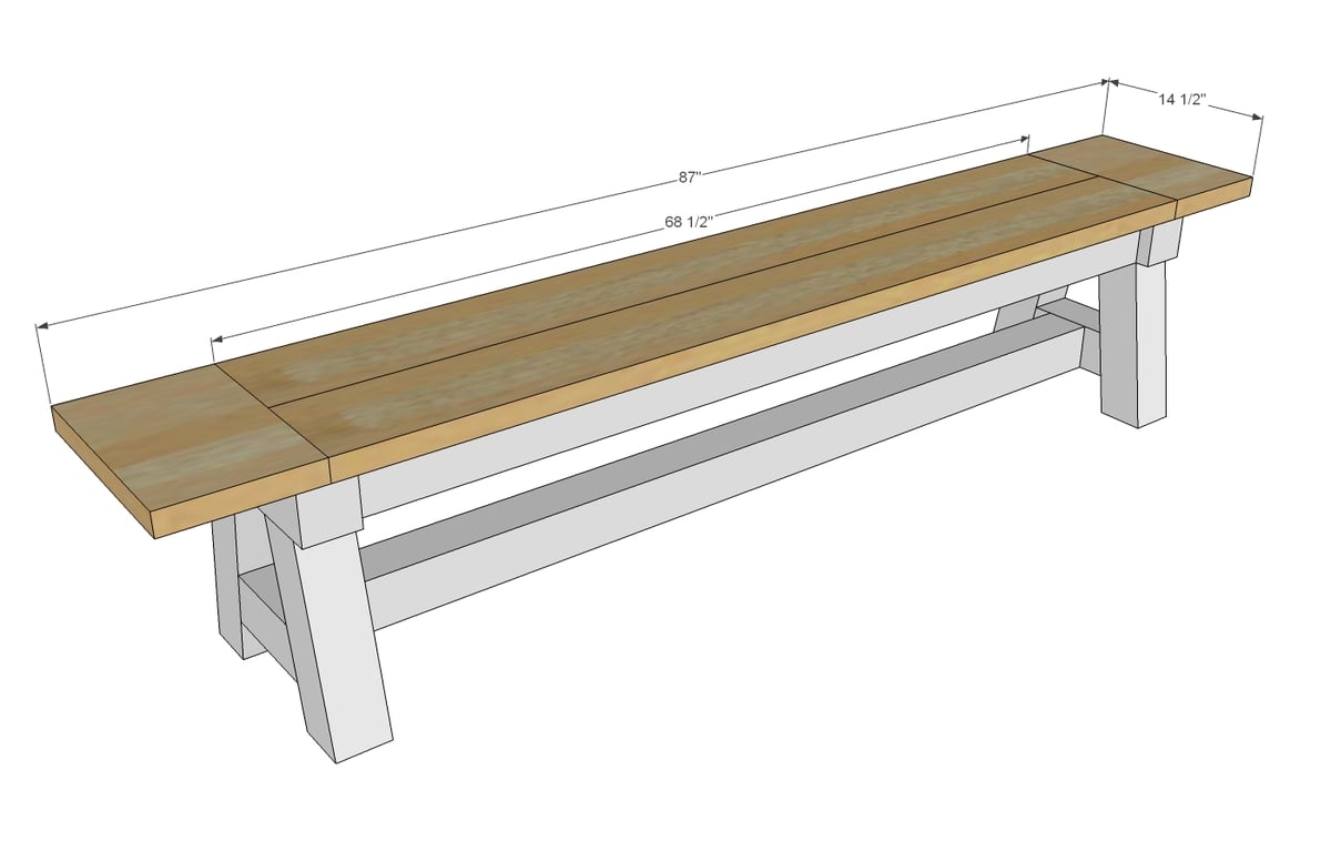 Woodwork 4x4 Bench Plans PDF Plans