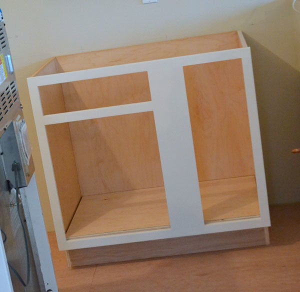 | Build a 42" Base Blind Corner Cabinet - Momplex Vanilla Kitchen ...