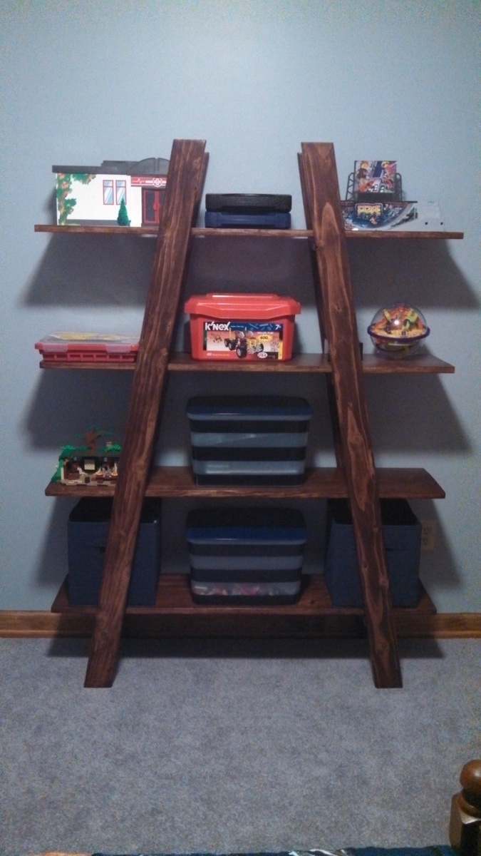 Truss Shelves for Boy's Room