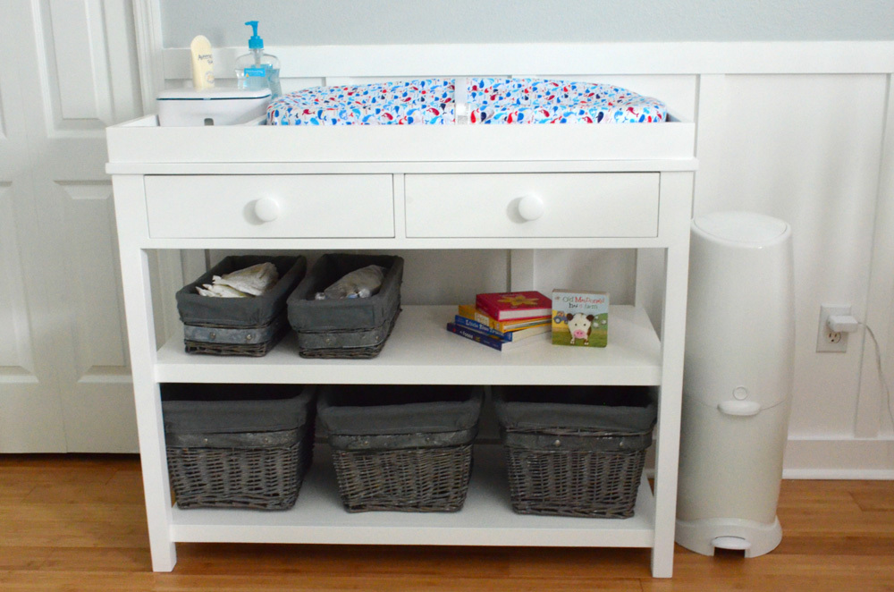 diy baby changing table