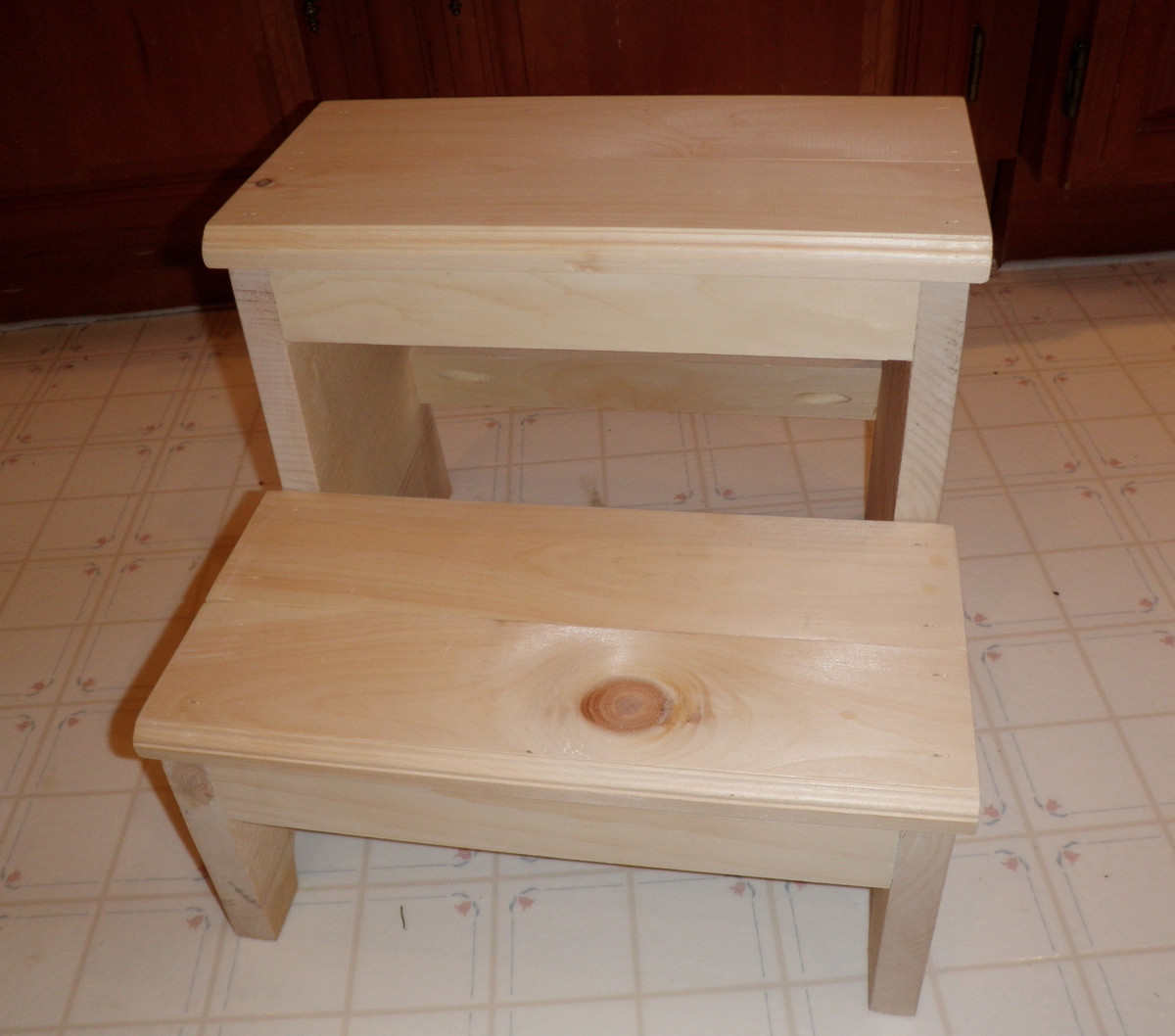 Stool Step Chair Plans Wooden Footstool Diy Wood Folding