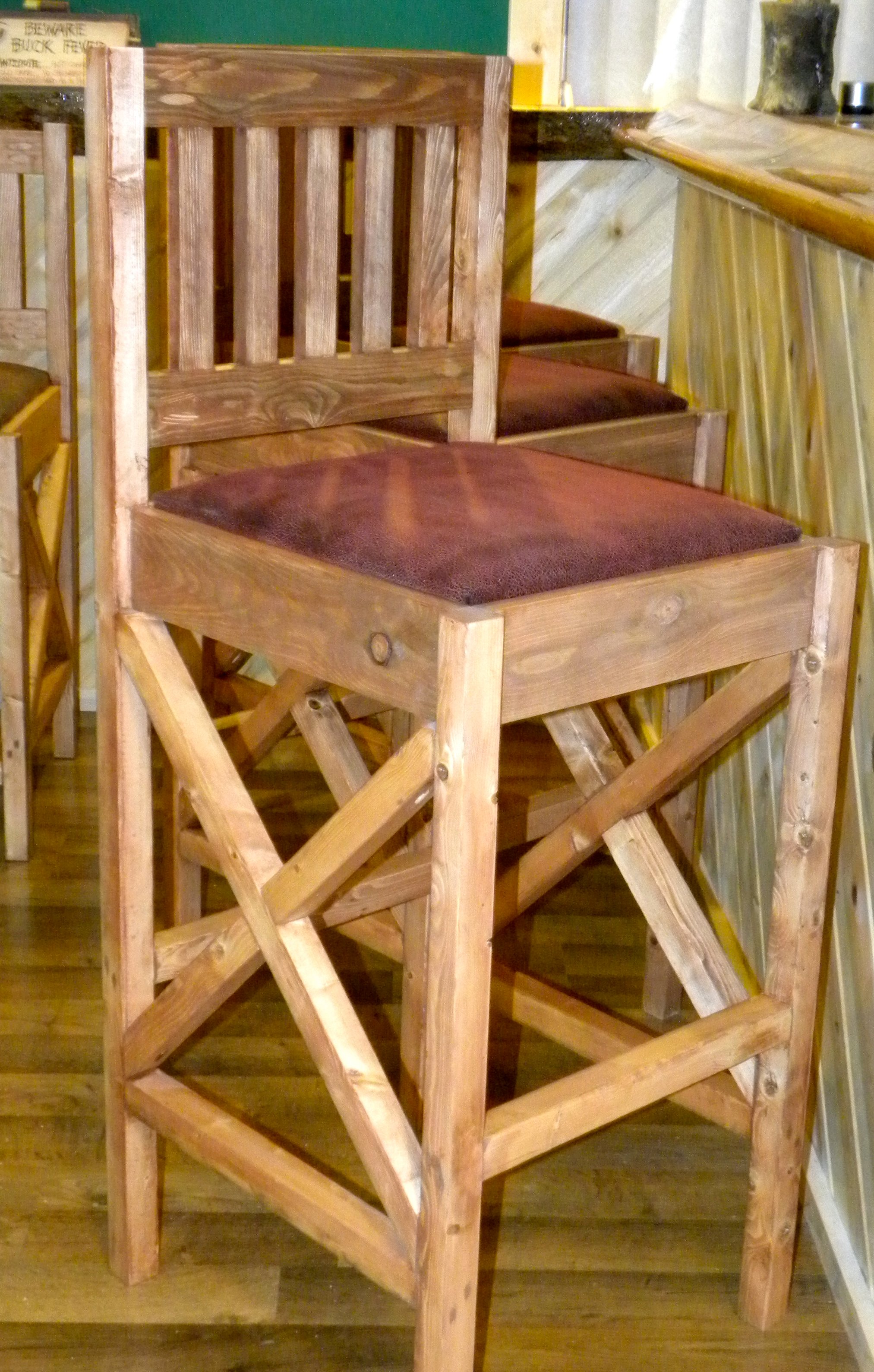 Rustic Bar Stools | Do It Yourself Home Projects from Ana White